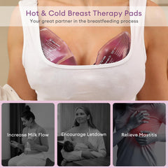 Momfree breast therapy packs help with clogged ducts during early breastfeeding.