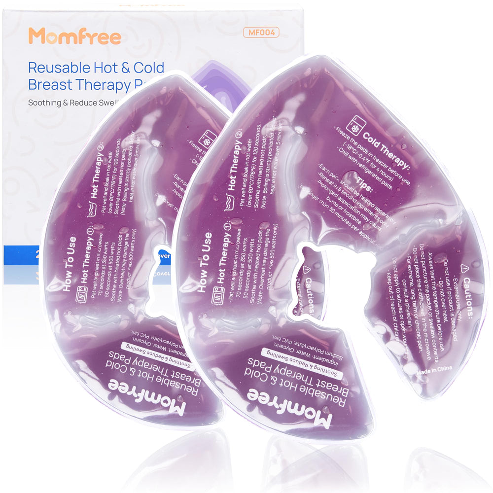 Momfree breast therapy packs with 360° coverage for full breast comfort.