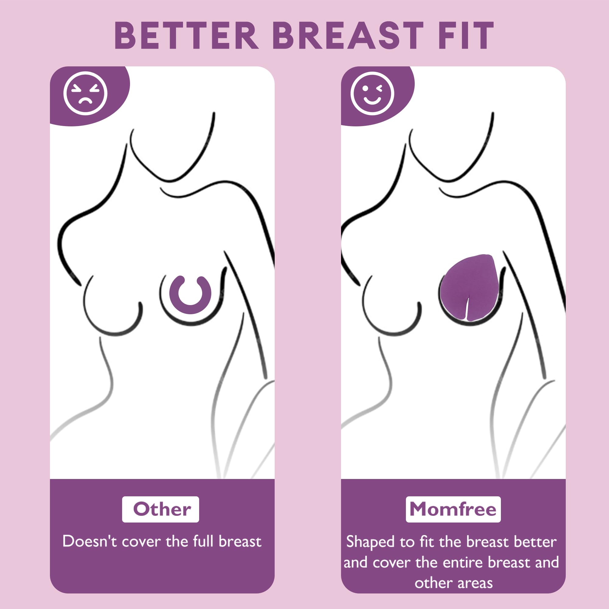 Momfree breast therapy packs heated for warm therapy supporting let-down.