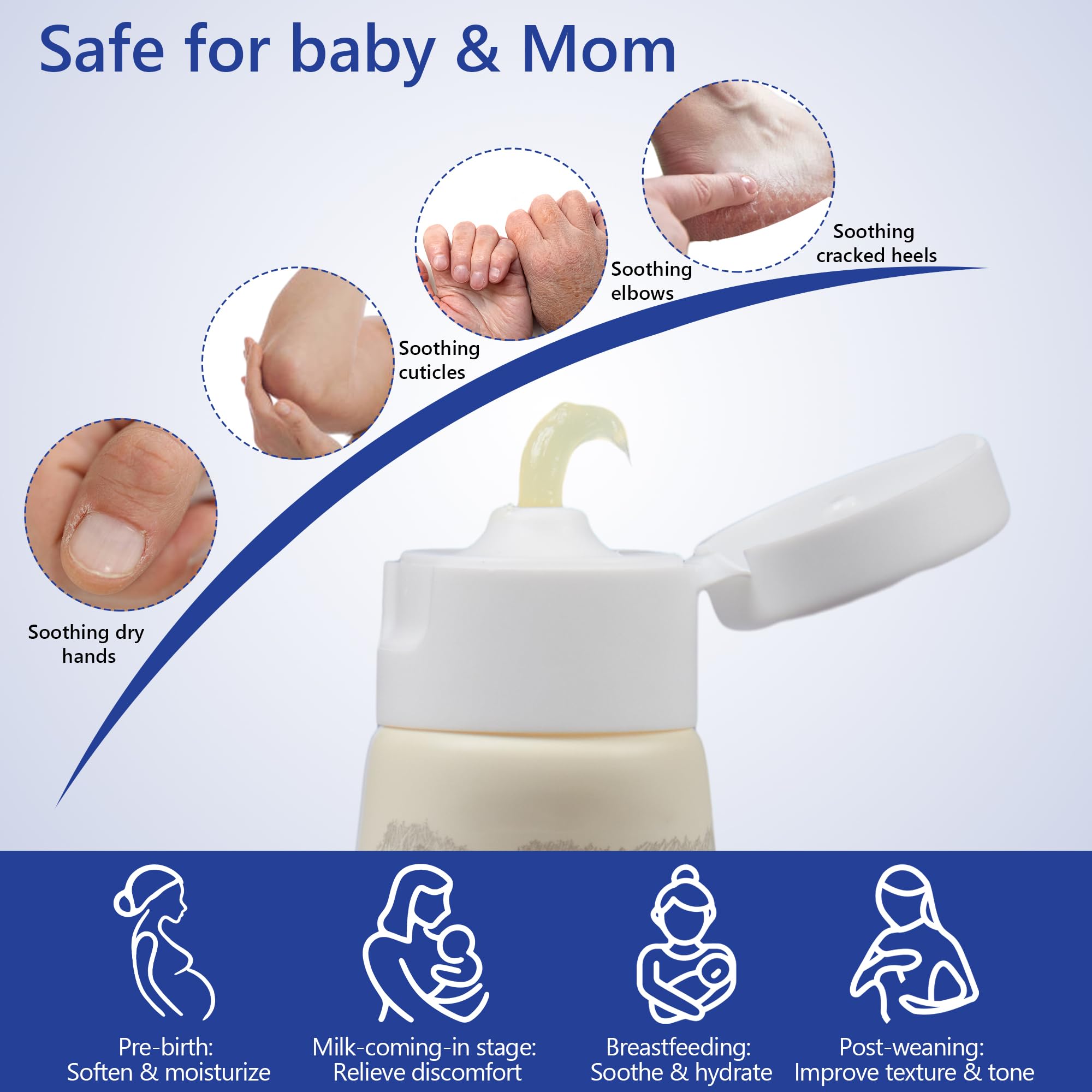 Momfree compact tube fits in diaper bag for on-the-go nursing
