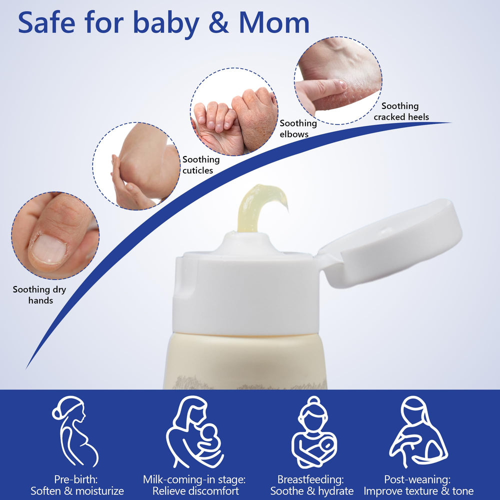 Momfree compact tube fits in diaper bag for on-the-go nursing