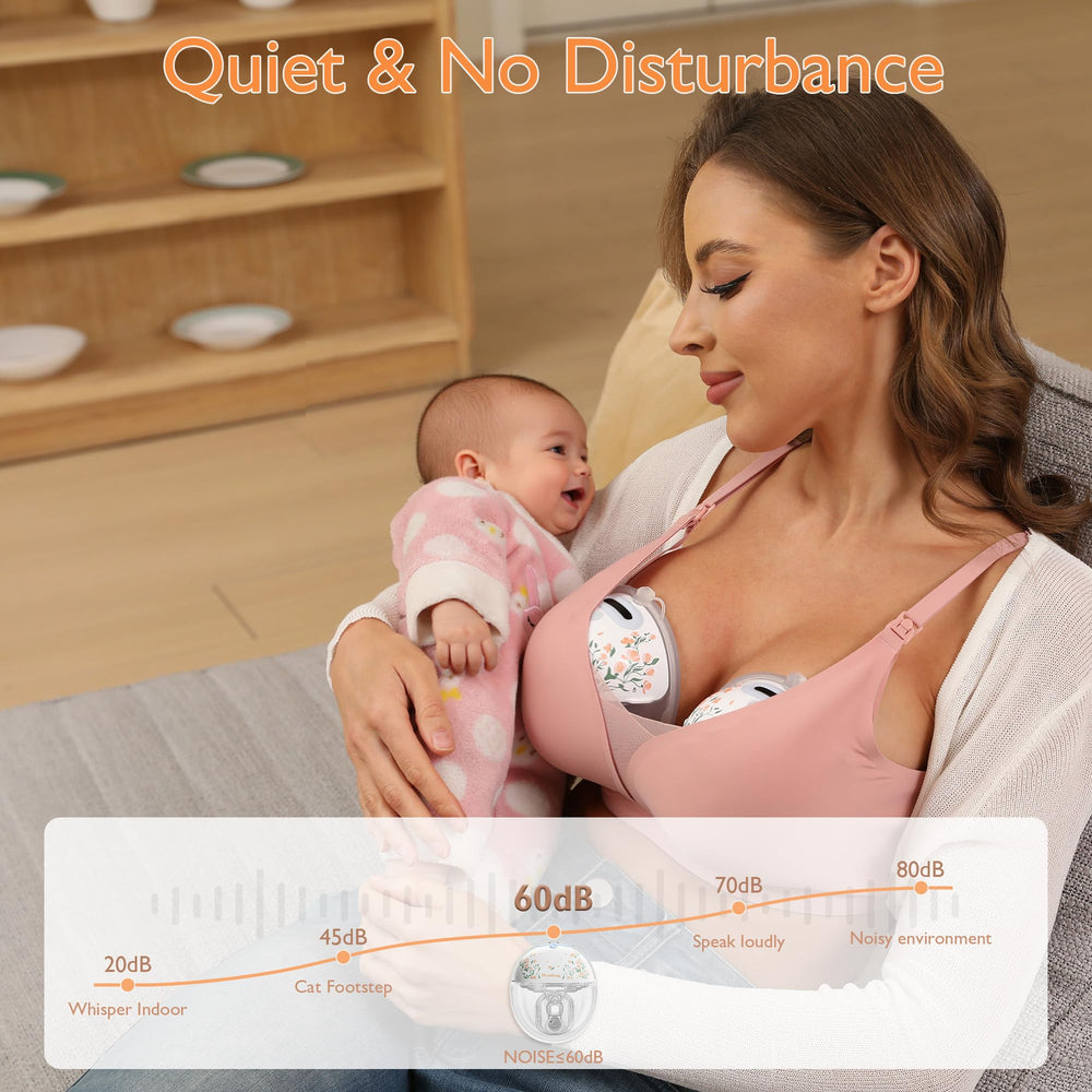 Momfree F6 quiet operation under 60dB for peaceful pumping sessions.