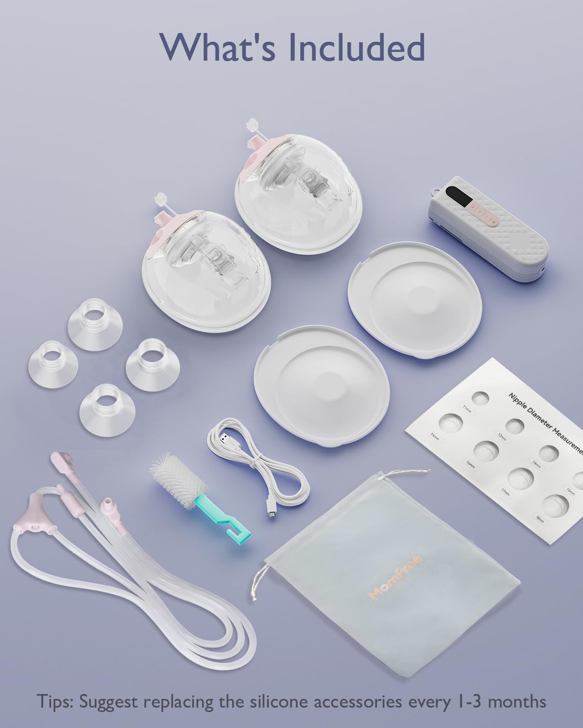 Momfree K3 storage bag keeps accessories ready for outings.