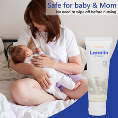 Momfree nipple cream packaging shown as travel-friendly solution