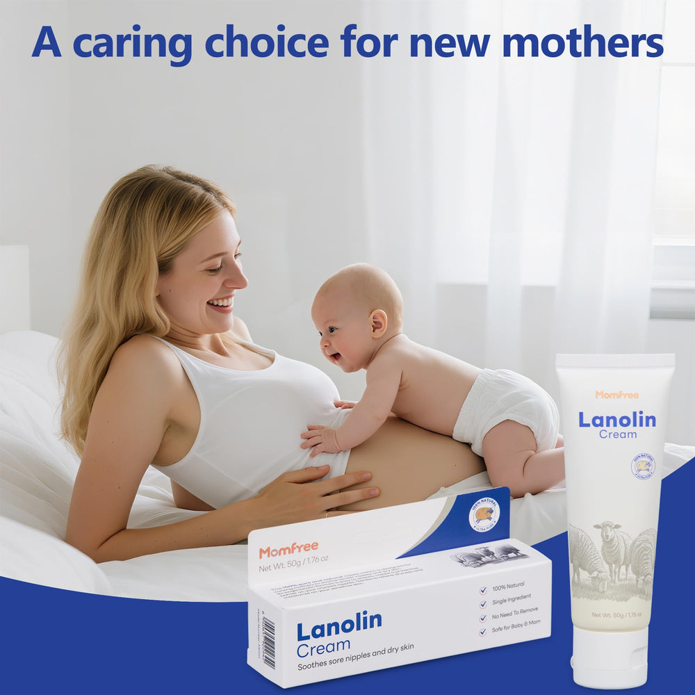 Momfree travel-friendly nipple cream ready for daily postpartum use