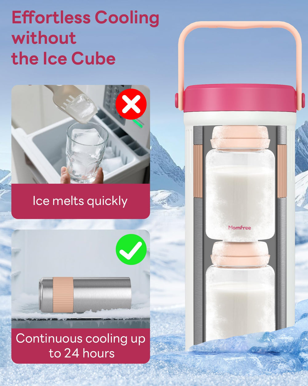 Momfree triple-layer thermal barrier boosts cooling efficiency.