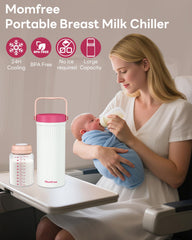 Momfree two 11oz BPA-free bottles inside for convenient on-the-go feeds.