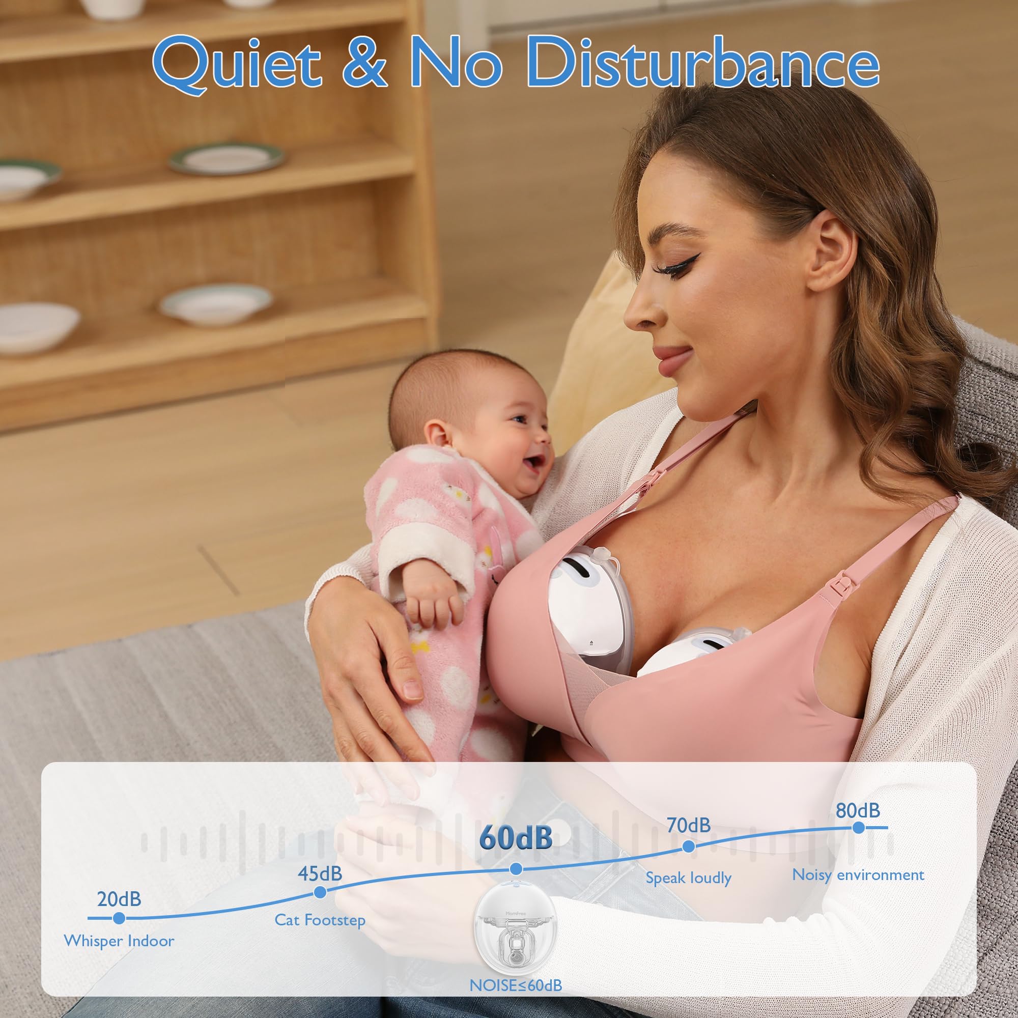 Momfree cushions 15mm option for versatile fit on the go