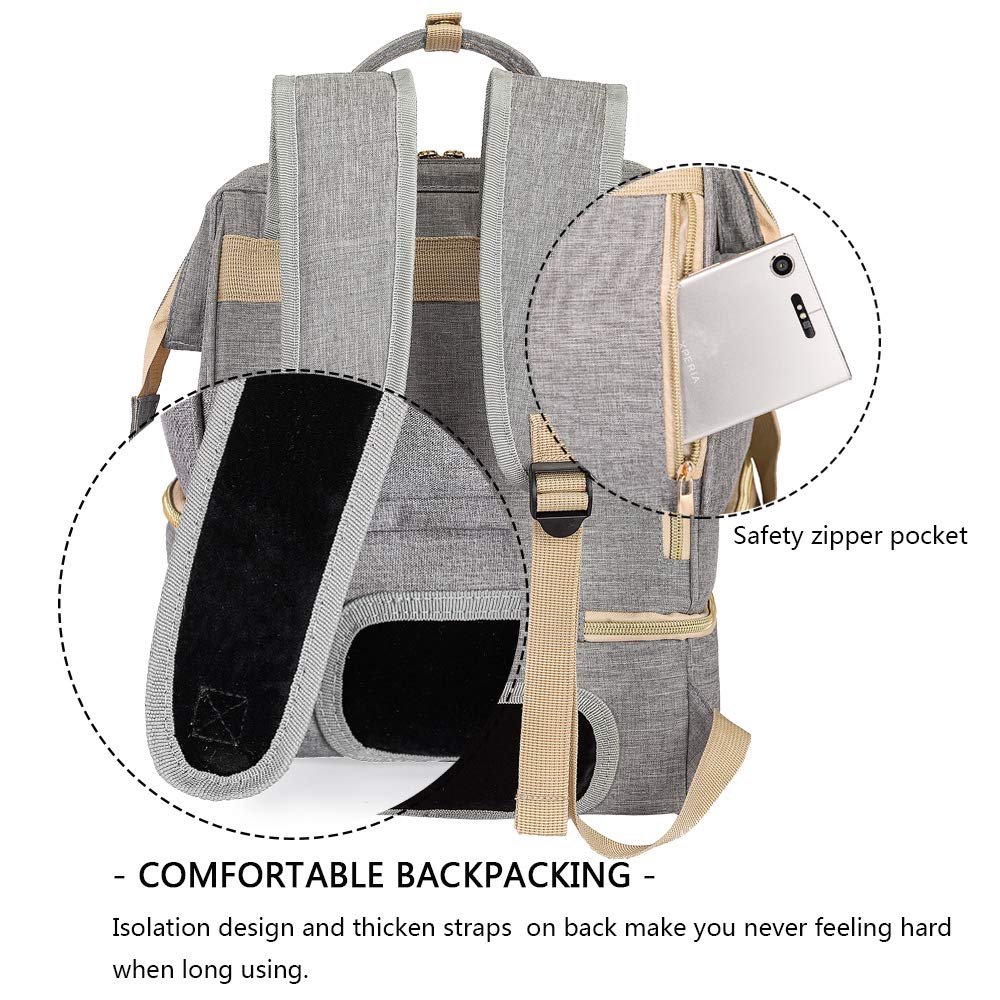 MOMIGO bag worn as a stylish, comfortable everyday backpack.