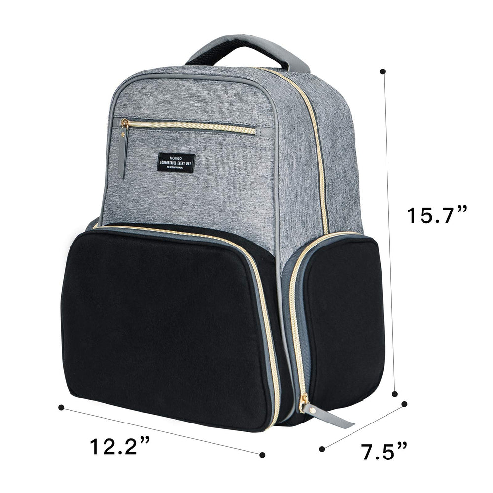 MOMIGO breast pump backpack on-the-go travel companion for pumping and storage