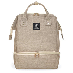 MOMIGO breast pump backpack showing portable design for on-the-go pumping
