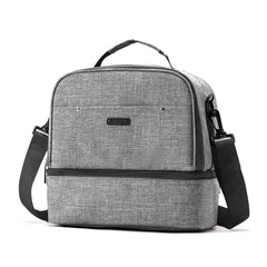 MOMIGO breast pump bag front view highlights portable design for busy moms on the go.