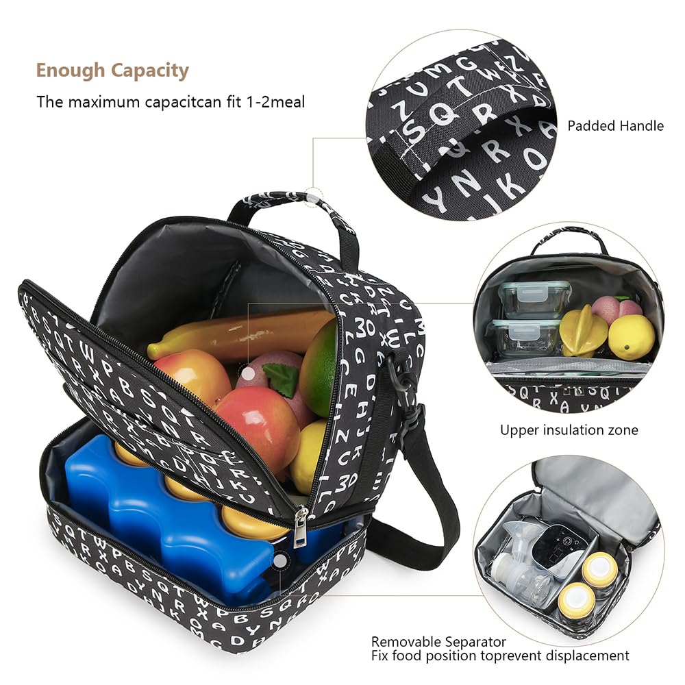 MOMIGO bag cooler dry-top layer organized for pump accessories and dry items