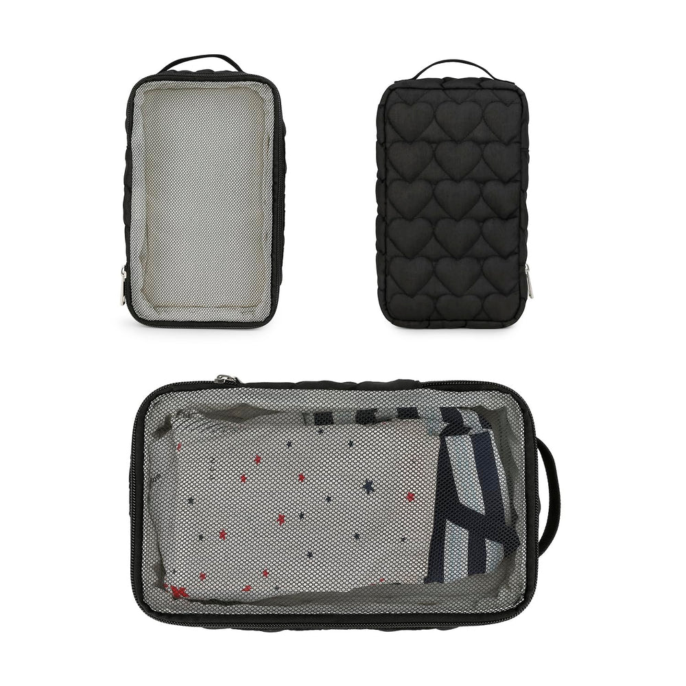 MOMIGO 2-pack waterproof pouches in black and white protect wet and dry items on the go.