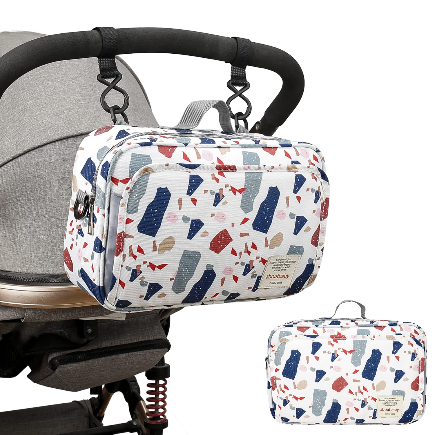 MOMIGO diaper caddy travel-ready compact design fits in car or bag