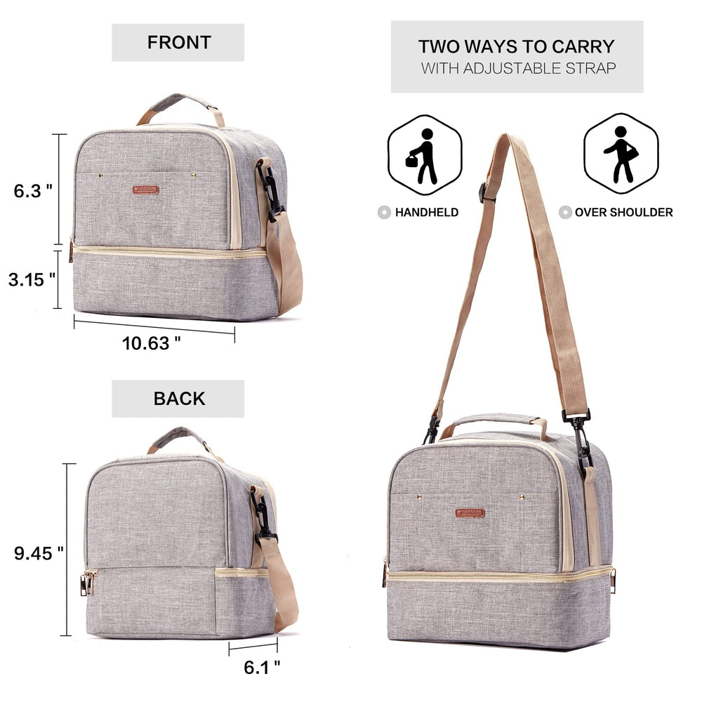 MOMIGO dry top compartment stores accessories and snacks for quick access