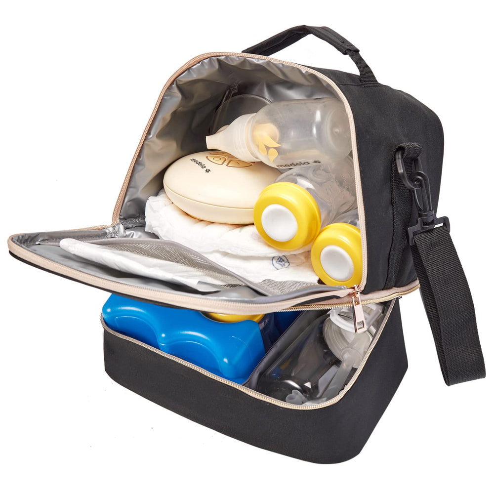 MOMIGO ice pack holding area showing cold storage capability.