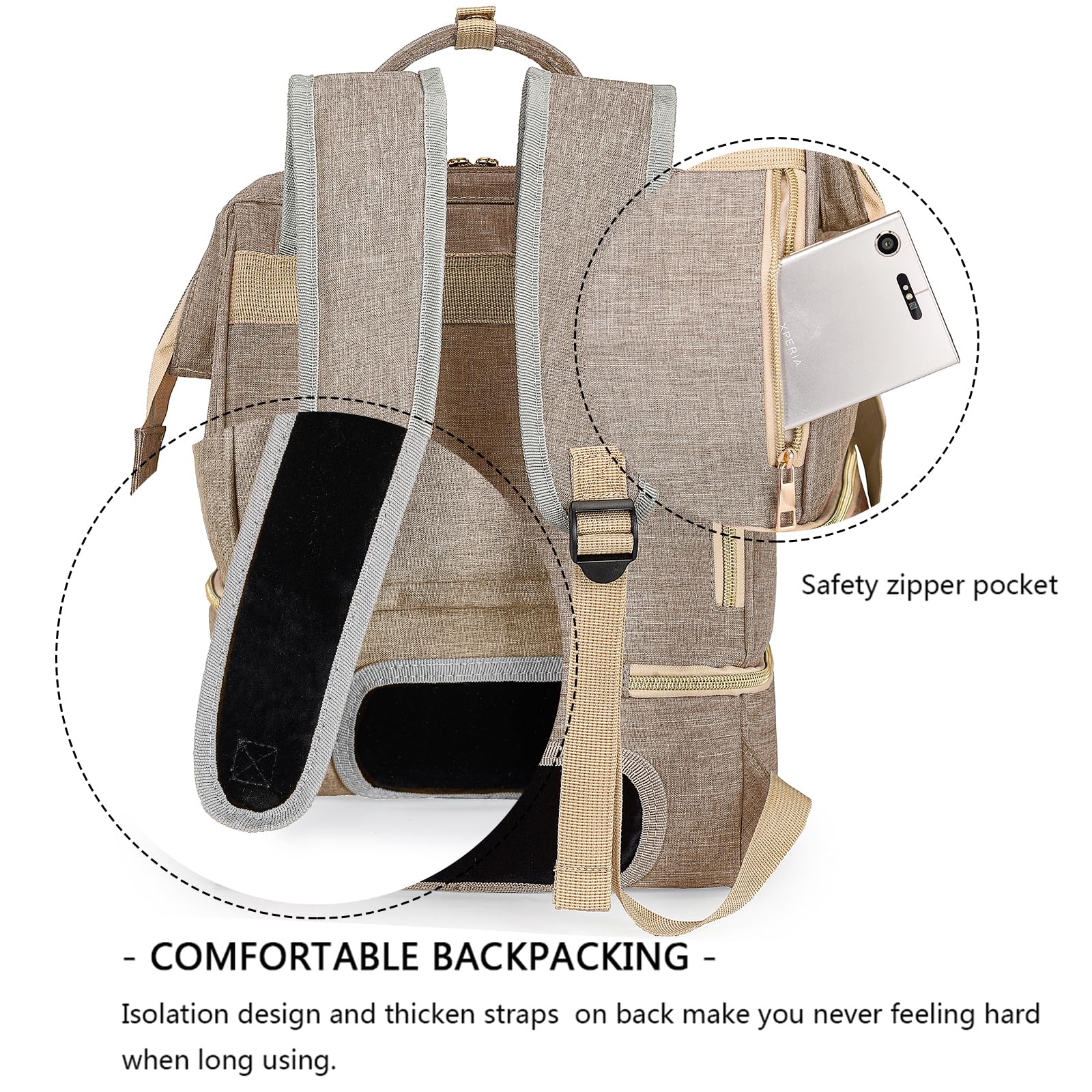 MOMIGO interior layout supports lunch and snack organization on the go
