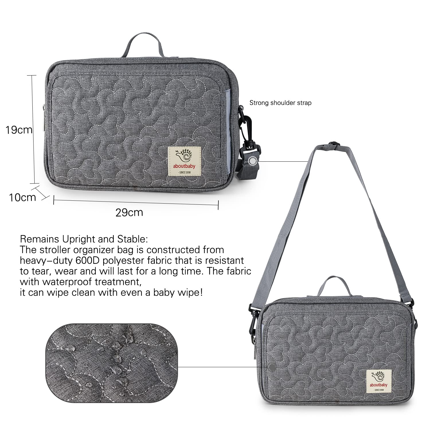 MOMIGO milk bottle insulation pocket keeps drinks at the right temperature.