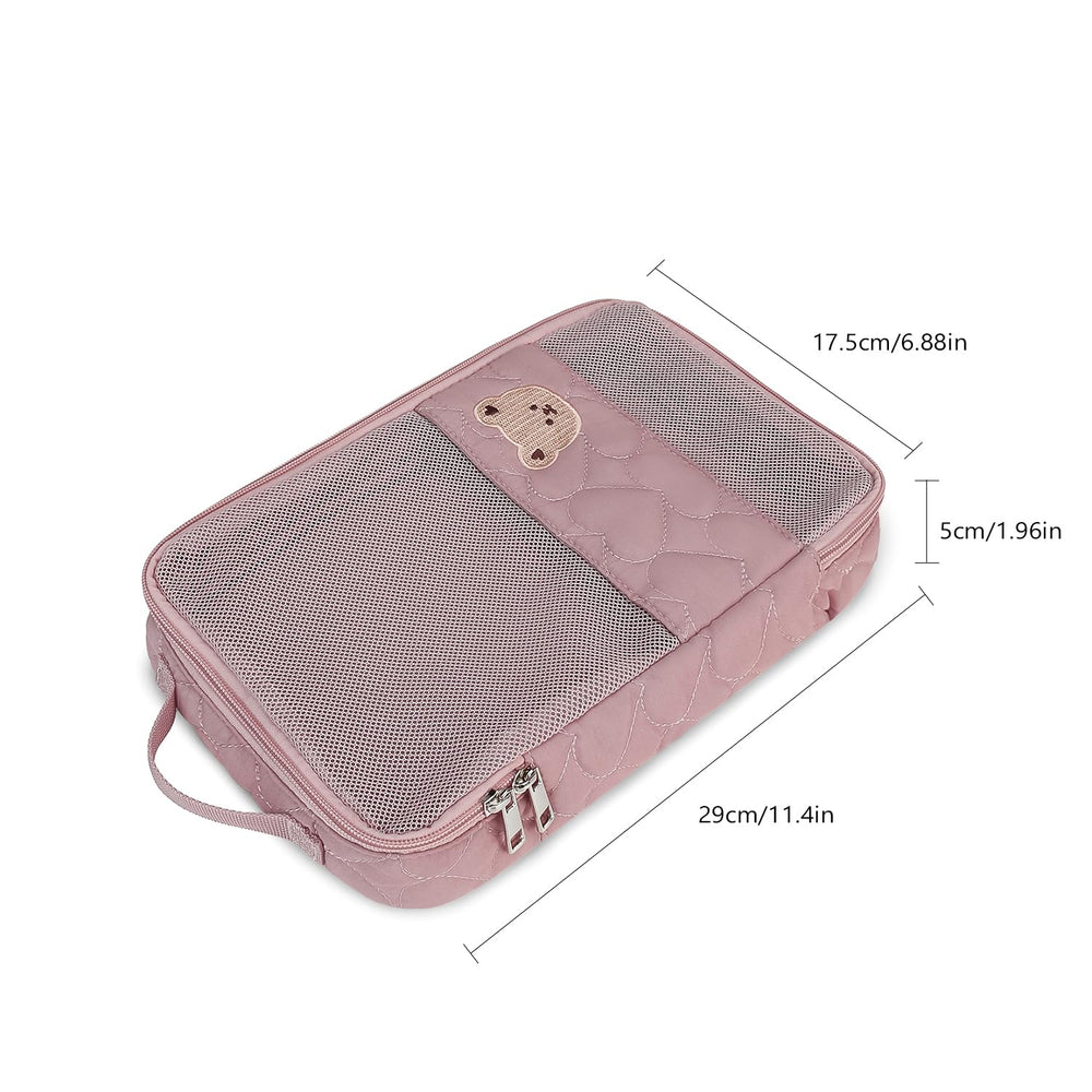 MOMIGO multi-use diaper bag pouch doubles as travel organizer for clothes or electronics.