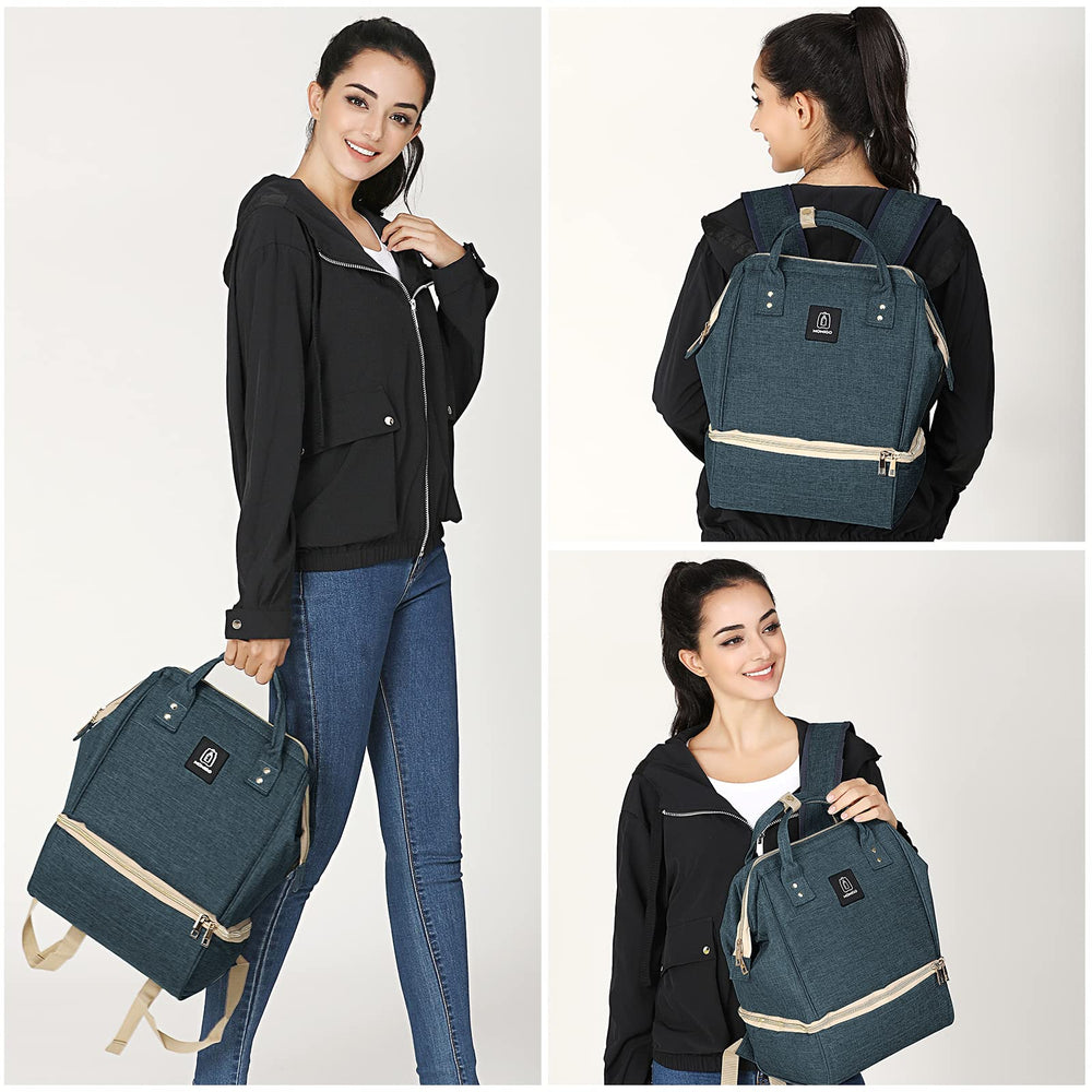 MOMIGO multipurpose backpack for work, travel, or shopping.