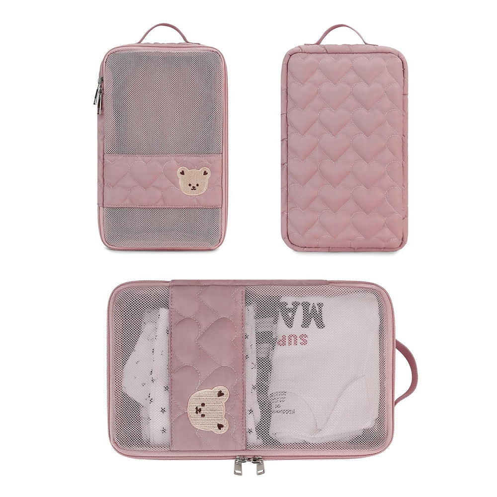 MOMIGO portable travel kit for baby essentials helps stay organized on the go.