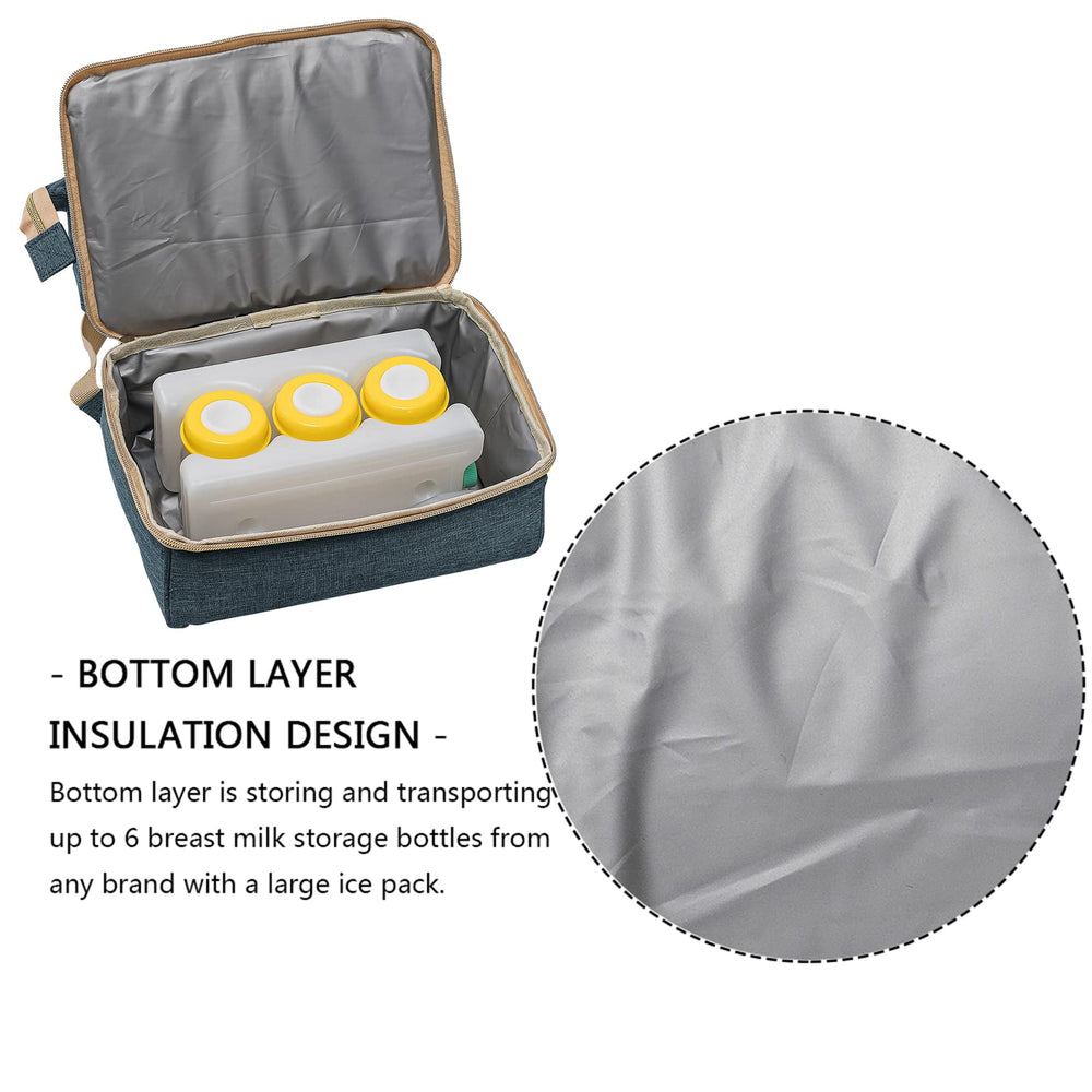 MOMIGO top dry compartment keeps items neatly separated during travel.