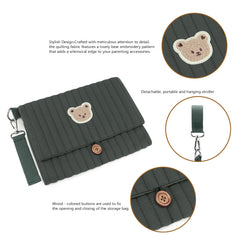 MOMIGO waterproof cream diaper bag showcases durable, easy-clean material for daily outings.