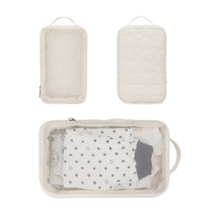 MOMIGO waterproof pouch closeup shows sturdy two-zipper design for easy access.