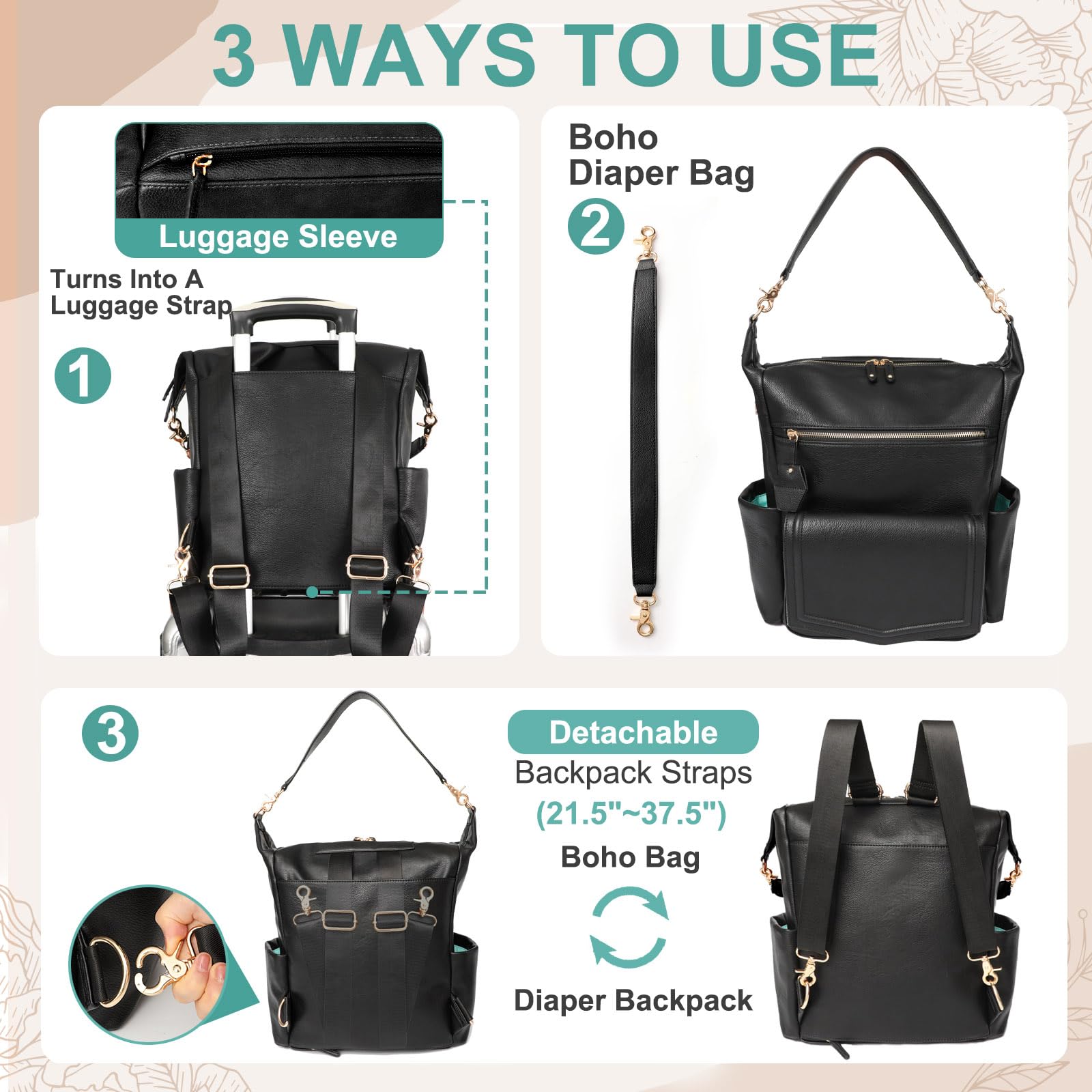 MOMINSIDE anti-theft rear pocket safeguarding valuables during travel