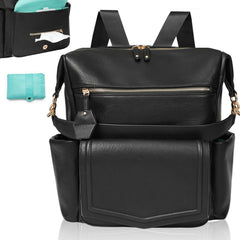 MOMINSIDE diaper bag backpack in convertible style for hands-free parenting on the go
