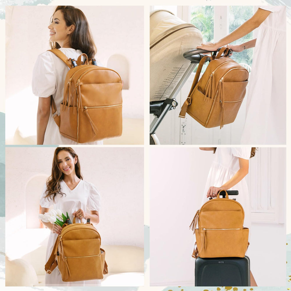 MomInside diaper bag backpack dimensions and weight for comfortable daily use.