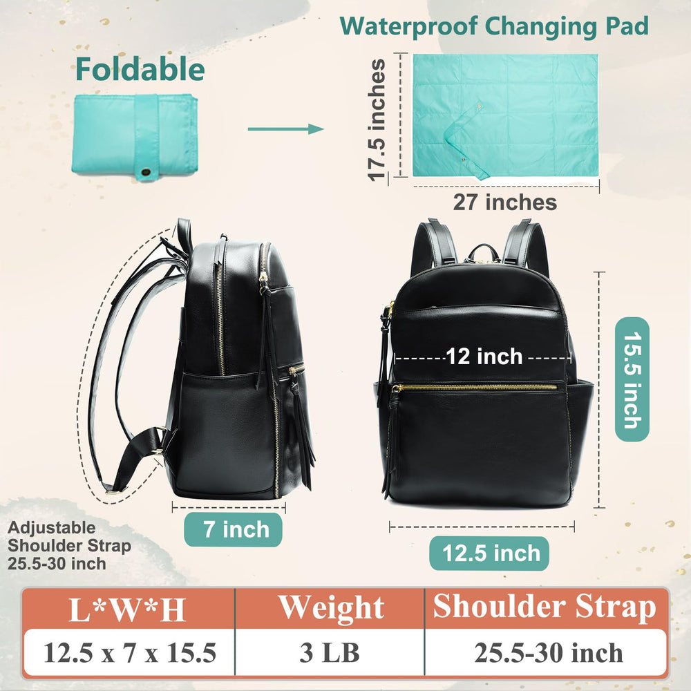 MOMINSIDE stroller straps attach to a stroller for hands-free travel.
