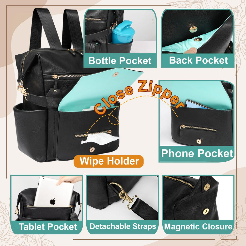 MOMINSIDE insulated bottle pockets keeping baby bottles secure and warm