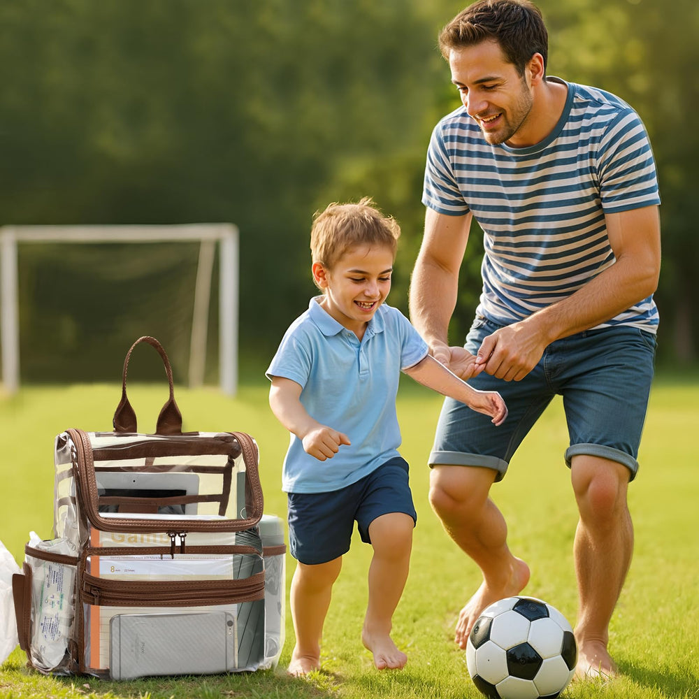 MOMINSIDE stadium-friendly clear bag is suitable for gifting and everyday use.