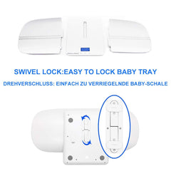 MOMMED MomMed Hold Function keeps infant weight visible as movement occurs.