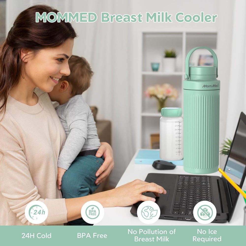 MomMed rapid 43°F cooling in 1 hour for freshly pumped milk.