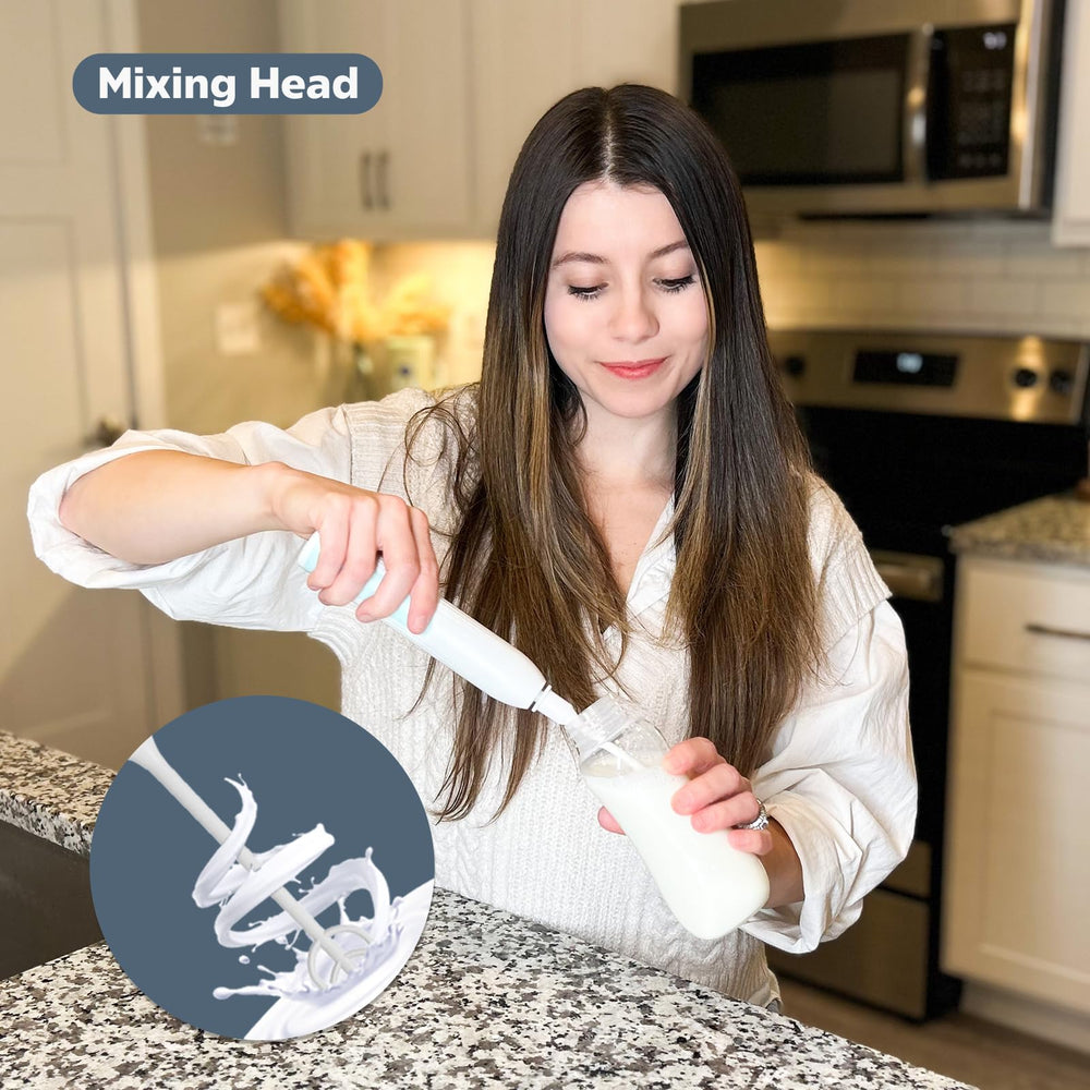 MOMMED electric-hybrid head cleans nipples and cups effectively