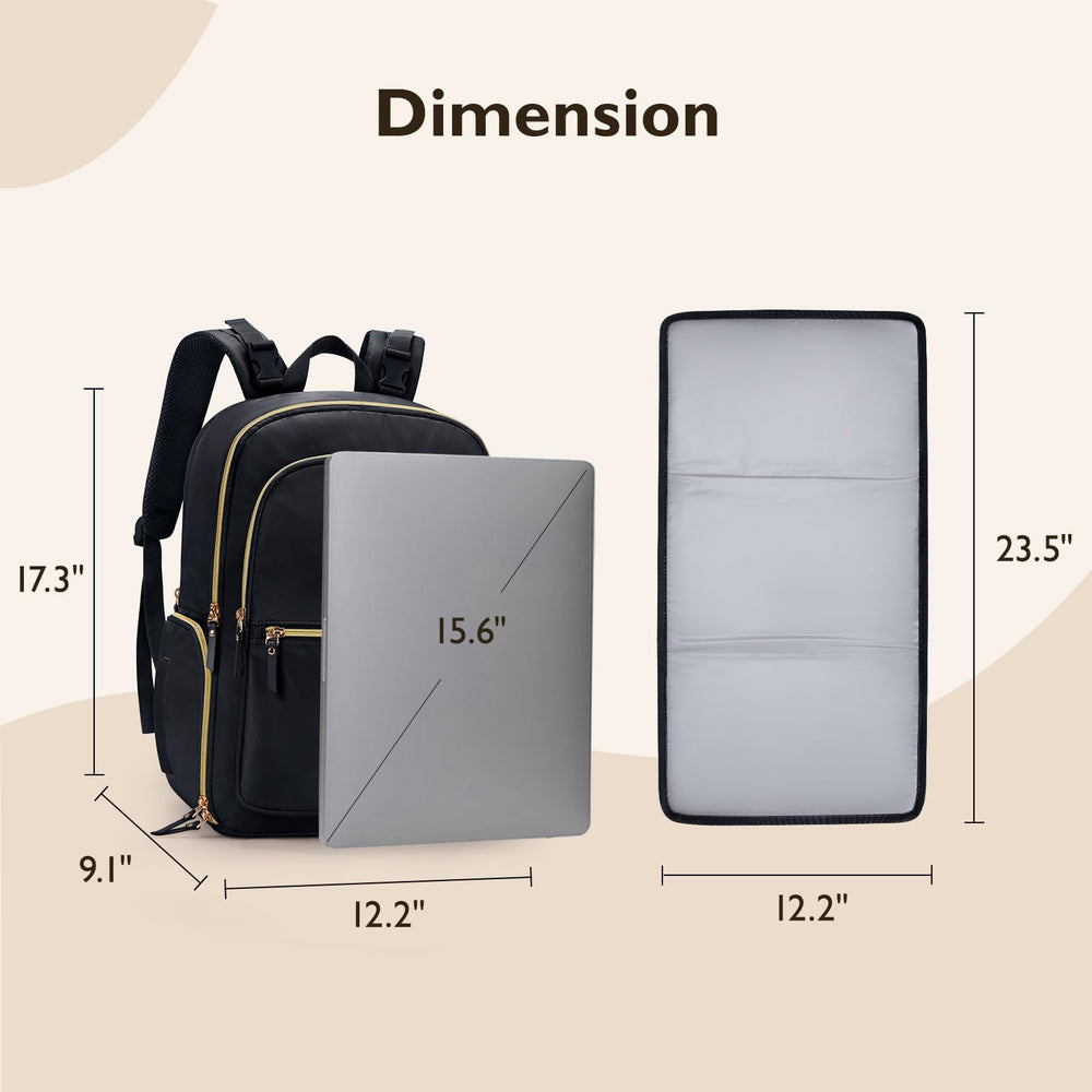mommore water-resistant material and smooth zippers for daily use