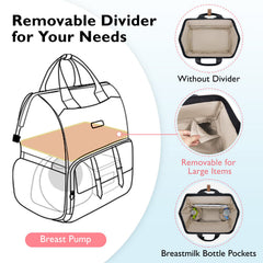 mommore breast pump backpack laptop sleeve supports laptops up to 15.6 inches for work