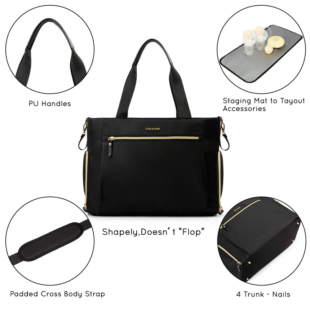 mommore breast pump bag easy-to-clean zippers for quick maintenance