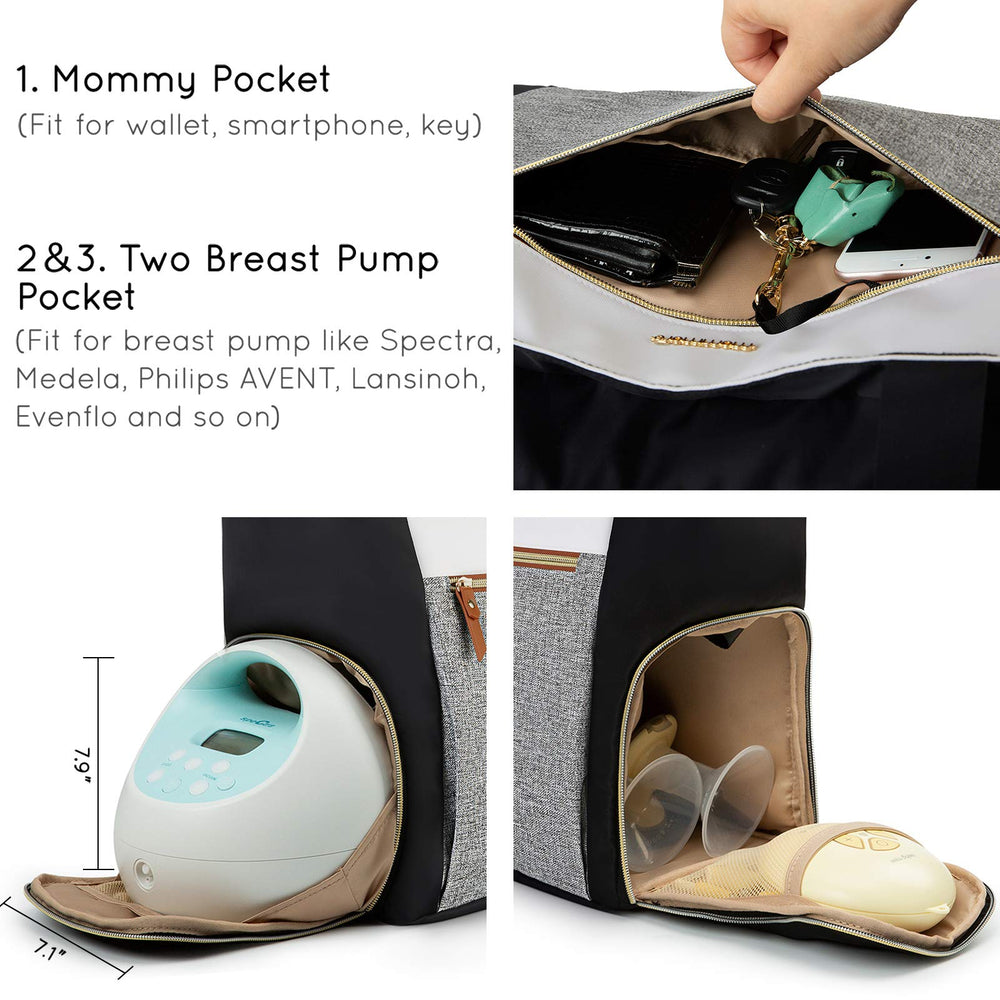 Mommore laptop pocket fits a 15-inch laptop for on-the-go work