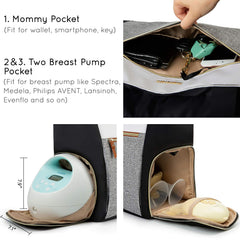 Mommore laptop pocket fits a 15-inch laptop for on-the-go work