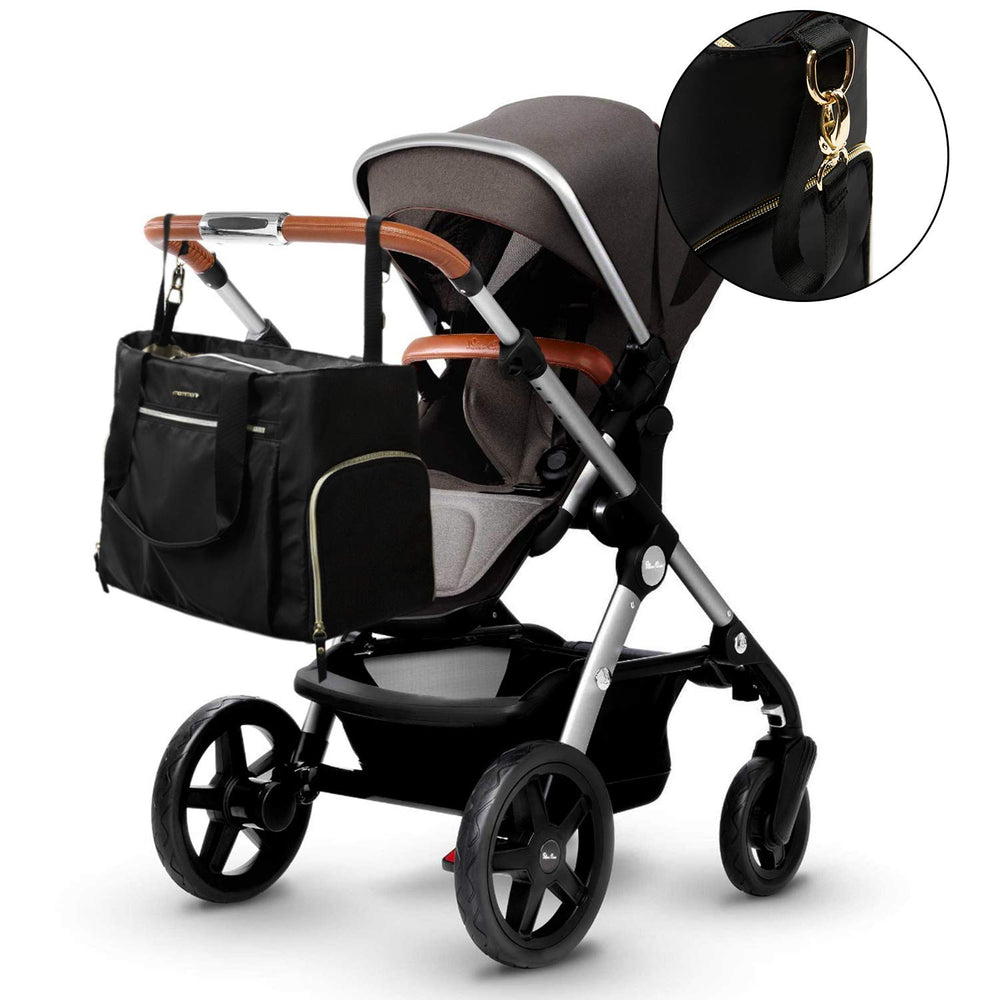 mommore breast pump bag organized interior with multiple pockets