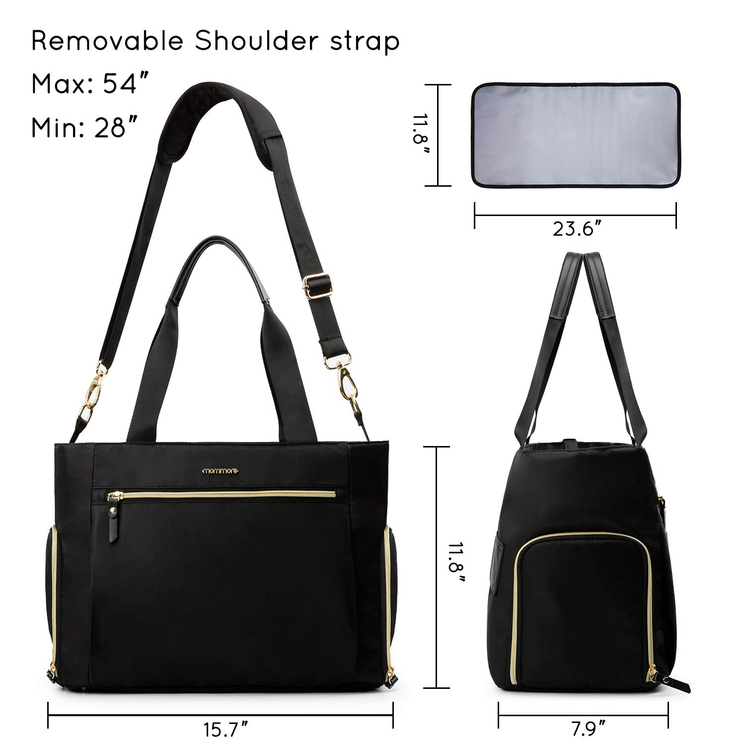 mommore breast pump bag removable shoulder strap for comfortable carrying