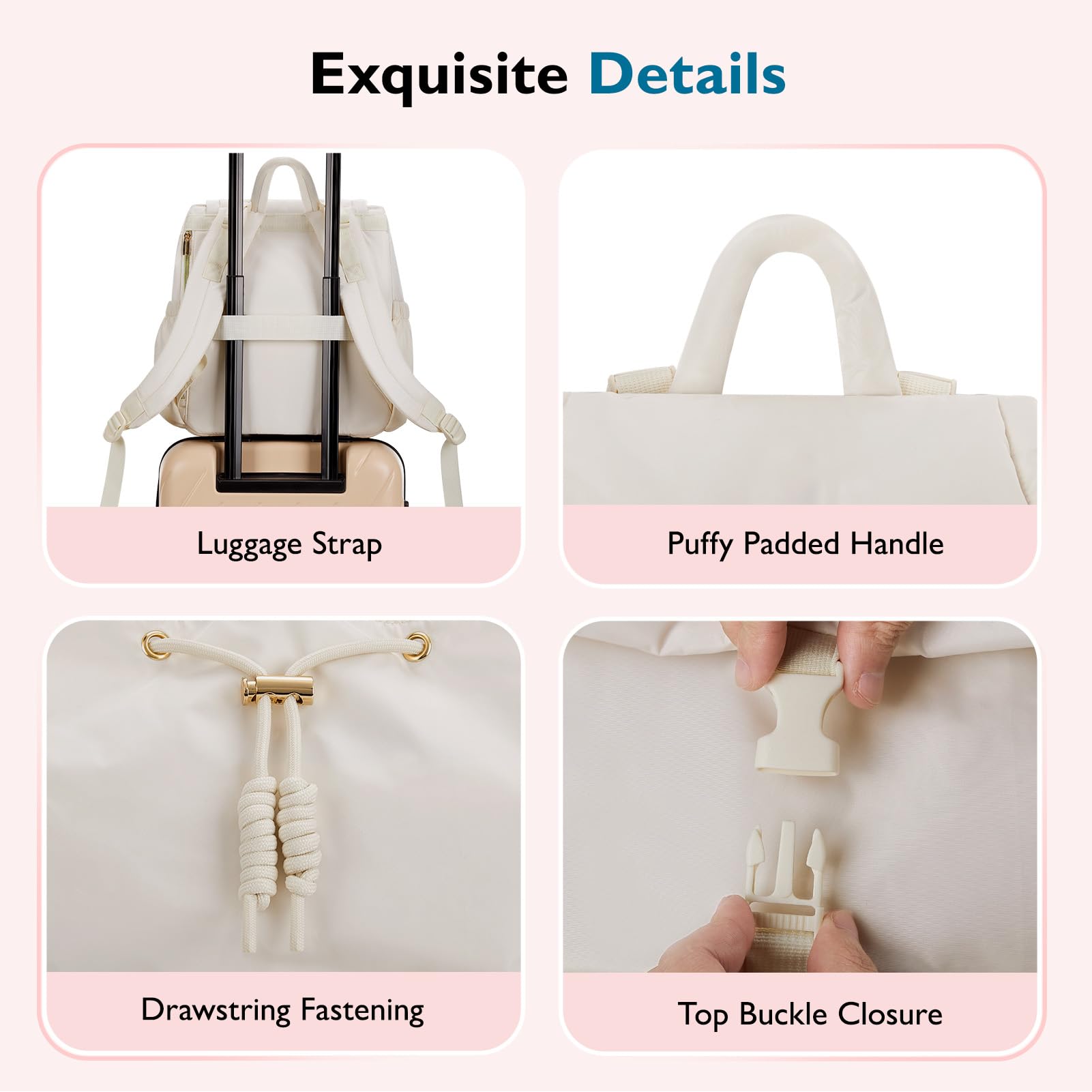 mommore diaper bag backpack drawstring flip-top opening enables quick access