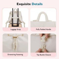mommore diaper bag backpack drawstring flip-top opening enables quick access