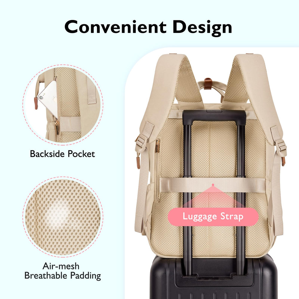 mommore Diaper Bag Backpack side pockets for water bottles and quick-access essentials
