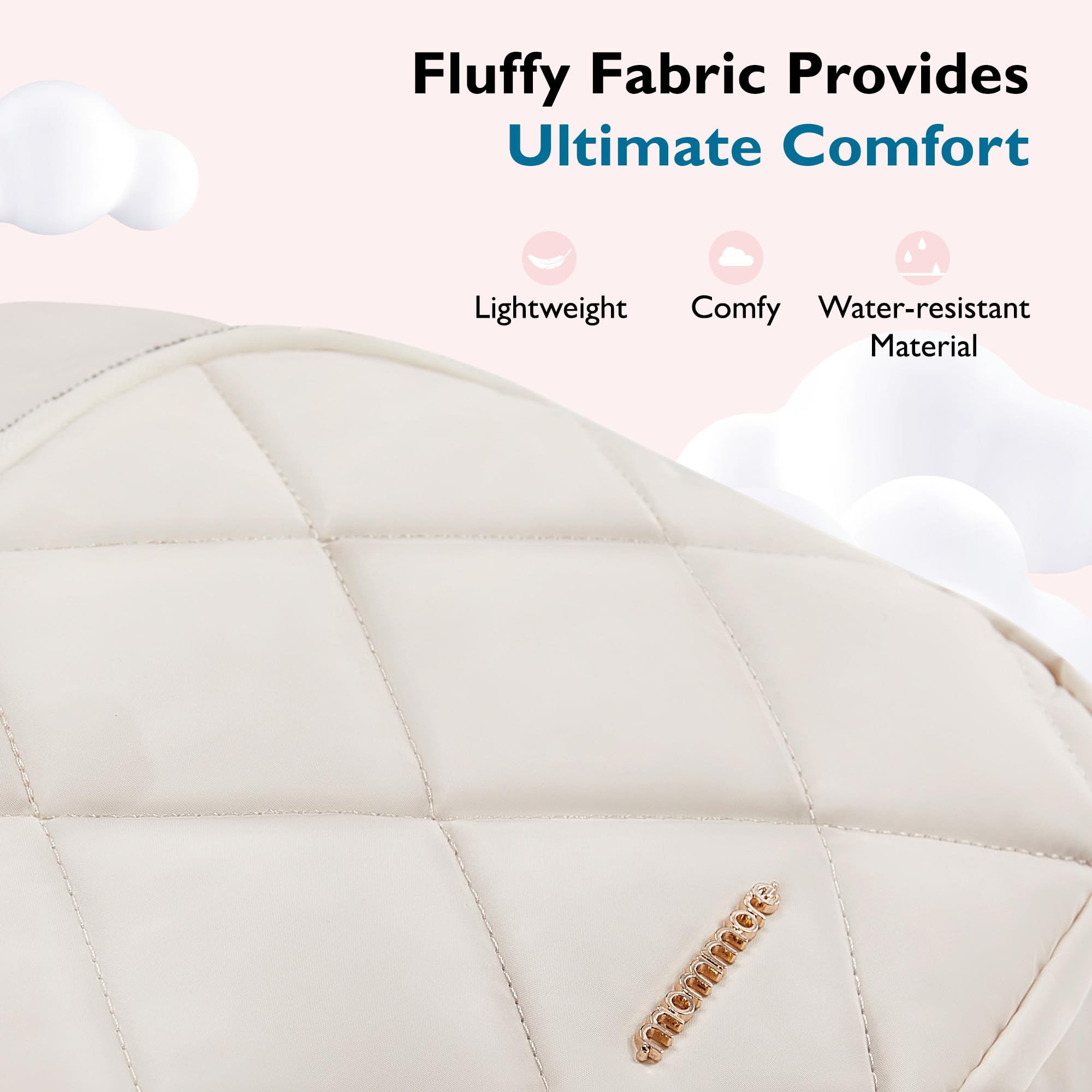 mommore diaper bag backpack stroller attachment for hands-free carrying