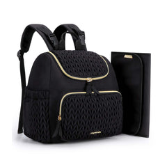 mommore diaper bag small backpack with quilted design for stylish everyday use